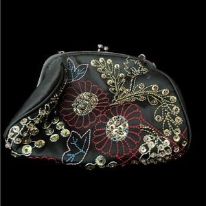 Preston and York Sequined Floral Mini Purse